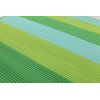 Green-Blue Striped Polyester Rope-Woven Outdoor Carpet