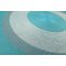 Blue-White Bullseye Round Polyester Rope-Woven Carpet