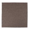 Solid Mocha Brown Flatweave Square Polyester Rope-Woven Outdoor Rug