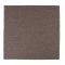 Solid Mocha Brown Flatweave Square Polyester Rope-Woven Outdoor Rug