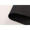 Black Square Polyester Rope-Woven Carpet with Bound Edge
