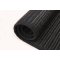 Black Square Polyester Rope-Woven Carpet with Bound Edge