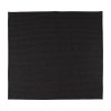 Black Square Polyester Rope-Woven Carpet with Bound Edge