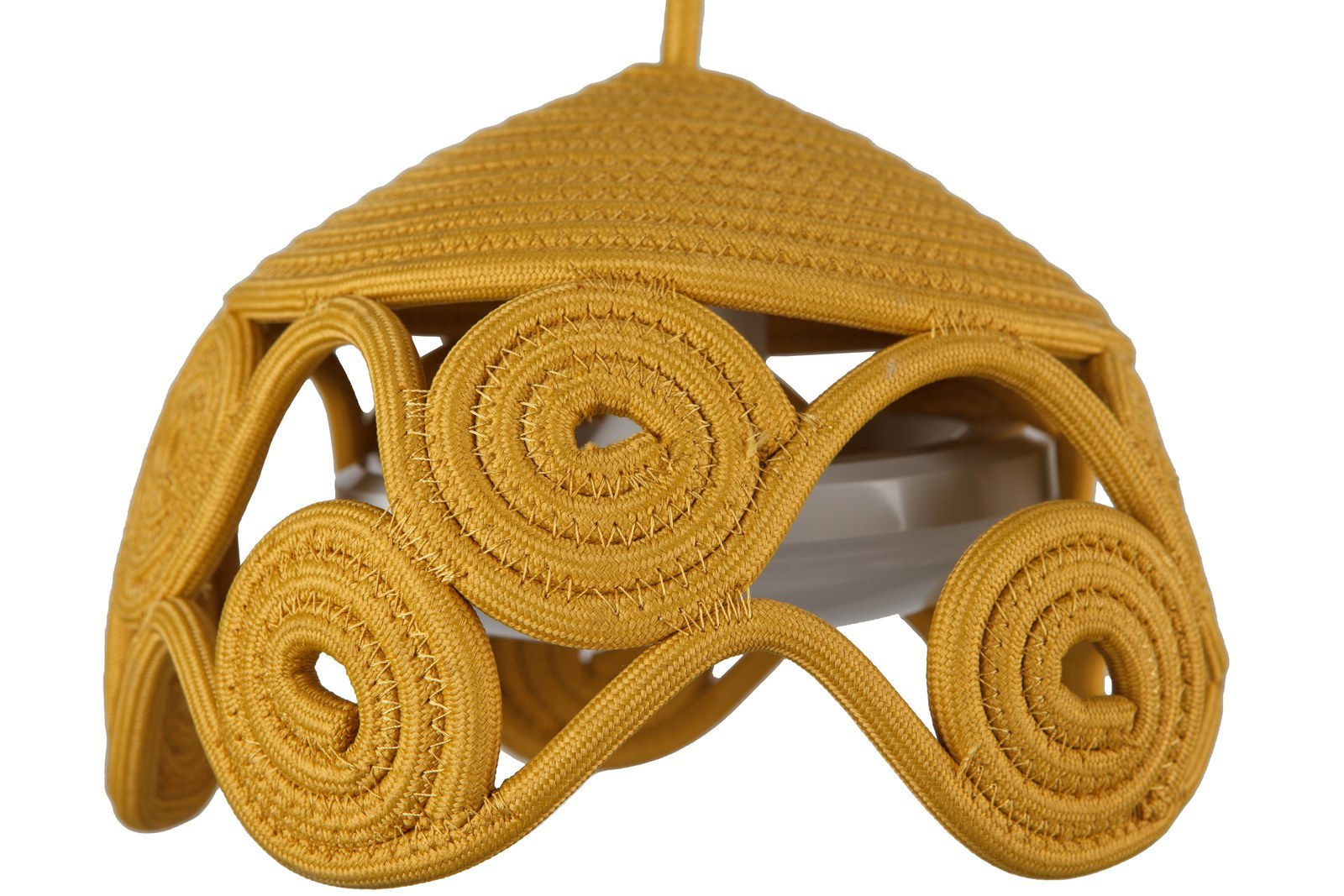 Spiral medallion, side view