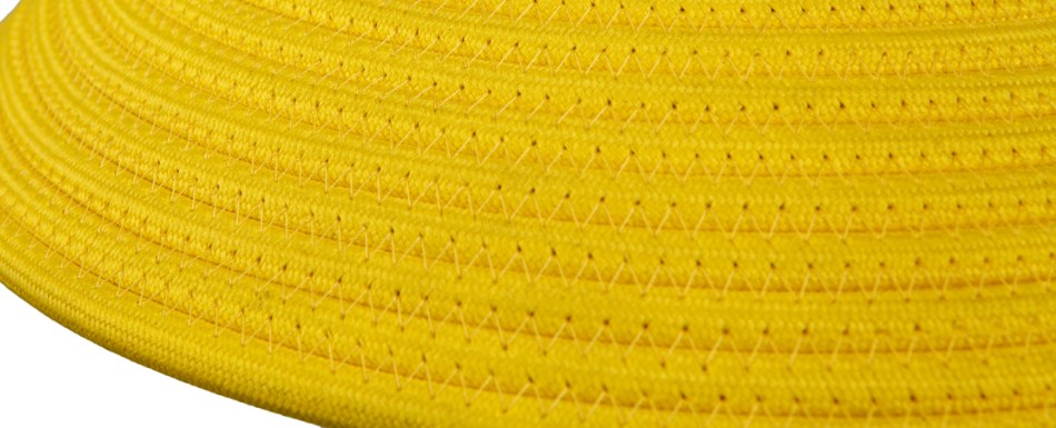 Coil and zigzag lock stitch in close-up