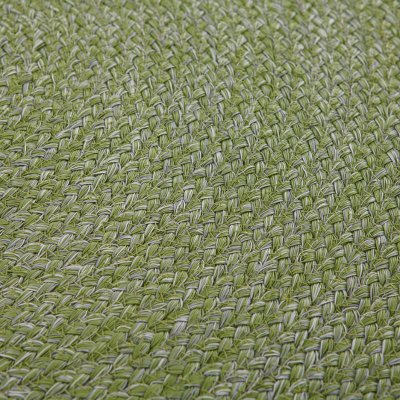 Sage Green Melange Round Rope-Woven Carpet