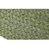 Textilene Speckled Coil-Weave Round Outdoor Rope Rug — Olive Green / Silver Fleck