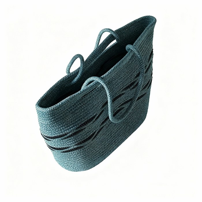 Polyester Waterproof PVC Rope Custom Simple Twine Braided Shoulder Bag | Quick Dry Waterproof | Mildew Resistant | Durable | Factory Direct Handicrafts