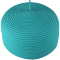 Turquoise Dome Rope-Woven Pendant Lampshade with Matching Cord