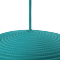 Turquoise Dome Rope-Woven Pendant Lampshade with Matching Cord