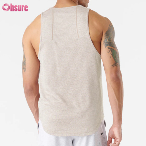 Custom Men's Sports Tank Top | Quick Drying Bodybuilding Tank Top, Lightweight Workout Singlet Scoop Hem Mens Tank Top