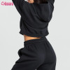Custom Womens Sports Hoodie Manufacturer | Heavy Cotton Fleece Women Crop Hoodie, Womens Gym Hoodie Supplier From China