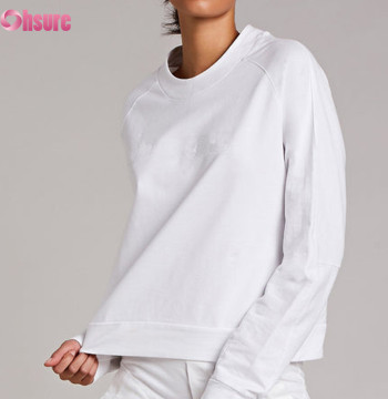 Custom Womens Organic Cotton Sweatshirt Factory | Custom Womens Organic Cotton Sweatshirt Factory  | BCI Cotton Women Crew Neck Jumper OEM Service With Low MOQ