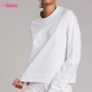 Custom Womens Organic Cotton Sweatshirt Factory | Custom Womens Organic Cotton Sweatshirt Factory  | BCI Cotton Women Crew Neck Jumper OEM Service With Low MOQ