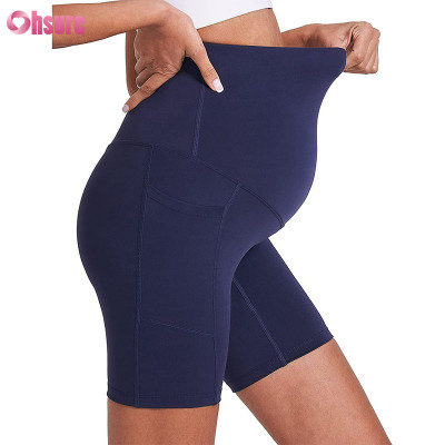 Custom Maternity Bike Shorts Manufacturer | Innovative Nylon Spandex Design for Comfort and Support