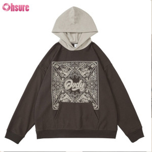 Custom Mens Hoodie Manufactruer | Heavy Cotton Oversize Pullover Digital Printing Overisze Hoodie Factory