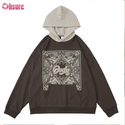 Custom Mens Hoodie Manufactruer | Heavy Cotton Oversize Pullover Digital Printing Overisze Hoodie Factory