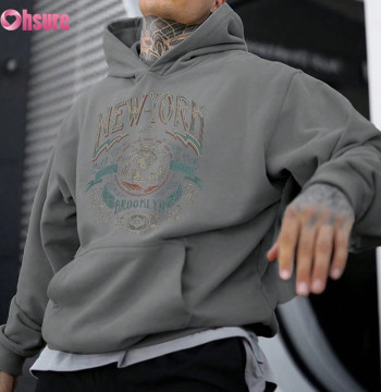 Custom Mens Oversize Hoodie Manufacturer | Men's Acid Wash Digital Printing Oversize Pullover Hoodie, Heavy Cotton Hoodie Supplier OEM Service