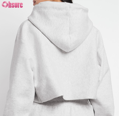 Custom Womens Sports Hoodie Manufacturer | Womens Crop Top Hoodie Cotton Polyester Fleece Warm Casual Cropped Hoodie Sweatshirts