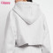 Custom Womens Sports Hoodie | Womens Crop Top Hoodie Cotton Polyester Fleece Warm Casual Cropped Hoodie Sweatshirts