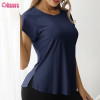 Custom Women's Sports T Shirt Manufacturer | Quick Dry Women's Gym T shirt | Nylon Spandex OEM or ODM Factory Activewear T Shirt Yoga T Shirt Running T Shirt