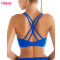 Custom Womens Sports Bra | Mid Support Strap Yoga Bra Top Nylon Spandex Gym Bra Workout Bra Supplier