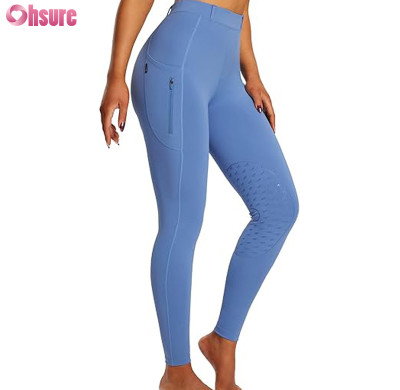 Custom Women's Equestrian Pants Manufacturer | Silicone Rubber Horse Riding Leggings | Nylon Spandex Equestrain Breeches Factory Supplier From China