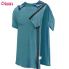 Custom Mens Adaptive T Shirt Manufacturer | Men's Shoulder Surgery Recovery Shirts Full Tear Away Snap Chemo Port Access Shirt