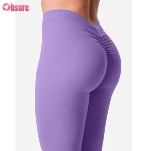 Custom Womens Gym Tights | Scrunch Bum Gym Leggings Yoga Pants Buttery Soft Nylon Spandex Yoga Pants Supplier