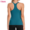 Custom Womens Sports Tank Top | Rib Women Gym Tank top Sportswear Running Vest Nylon Spandex Yoga Singlet OEM Supplier