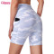 Custom Womens Yoga Shorts Manufacturer | Gym Shorts With Side Pockets High Waist Tummy Control Running Gym Workout Biker Short, |Sublimation Printing Polyester Spandex Gym Shorts OEM Factory