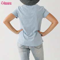 Customized Women's Nursing Short Sleeve T shirt|Womens Nursing Tops for Breastfeeding Soft Maternity Shirt Short Sleeve Mother hood Pregnancy Clothes