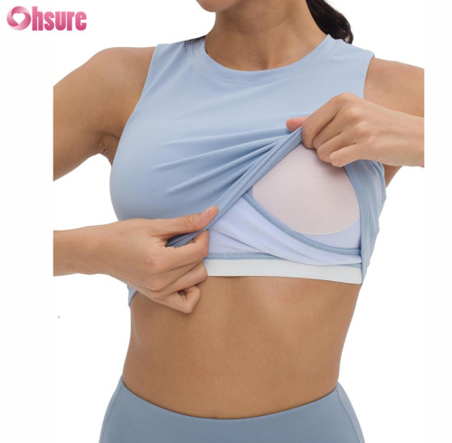 Custom Womens Nursing Pumping Bra | Nursing Bras For Breastfeeding Motherhood Pumping Top Maternity Tank Tops Sports Bras Workout Pregnancy Crop Top Supplier