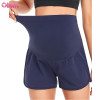 Custom Womens Maternity Running Shorts | Over The Belly Maternity Running Shorts Supplier Pregnancy Workout Shorts With Pocket