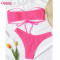 Custom Women SwimSuit Bikini Manufacturer | Nylon Spandex Swimsuits 2 Pieces Womens Bandeau Bikini Sets Sexy Strapless Two Piece Swimsuit Cheeky High Cut Swim Wear OEM Factory