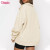 Custom Oversize Zipper Up Sweatshirt Manufacturer | Women 1/2 Zipper Up Sweatshirt Cotton Spandex Fleece Cozy Sweatshirt OEM Service Factory