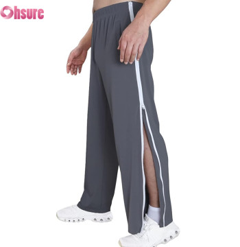 Custom Adaptive Pants Manufacturer | Tear Away Pants for Men Side Zipper Pants Zip Leg Sweatpants Breakaway Post Surgery Recovery Zipper Pants OEM Manufacturer