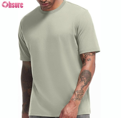 Custom Organic Cotton Mens T Shirt Manufacturer | BCI Cotton Crew Neck T-Shirt Mens Premium Eco Friendly Organic Cotton Tee Short Sleeve T Shirt OEM Supplier