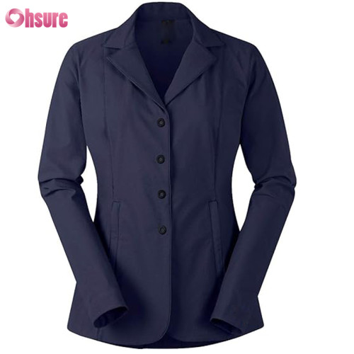 Custom Womens Equestrian Jacket | Button Up Slim Fit Womens Horse Riding Jacket, Equestrain Long Sleeve Equstrain Coat OEM Factory