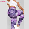 Custom Recycled Polyester Gym Leggings | Sublimation Printing Women Yoga Pants 7/8 Length Fitness Tights Workout Activwear Leggings OEM Factory