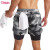 Custom Mens Gym Shorts Manufacturer | Mens 2 In 1 Running Shorts Quick Dry Athletic Shorts Sports Shorts With Lining, Workout Shorts With Zip Pockets And Towel Loop Running Shorts OEM Factory