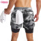 Custom Mens Gym Shorts | Mens 2 In 1 Running Shorts Quick Dry Athletic Shorts Sports Shorts With Lining, Workout Shorts With Zip Pockets And Towel Loop Running Shorts OEM Factory