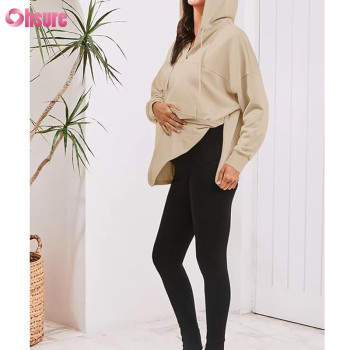 Custom Pregnant Hoodie | Oversize Womens Maternity Hoodie Motherhood Friendly Loose Fit  Nursing Pregnant Hoodie OEM Factory