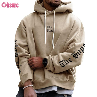 Custom Mens Heavy Cotton Hoodie | Oversized Hoodie Graphic Design Printing Sports Hoodie Pullover Sweatshirt Hooded Top