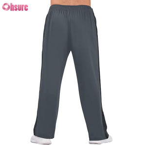 Custom Post Surgery Pants | Men's Tear Away Basketball Pants High Split Snap Button Casual Post Surgery Sweatpants with Pockets