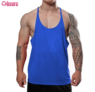 Custom Mens Stringer Back Singlet Manufacturer | Men's Stringer Bodybuilding Workout Gym Tank Tops Training Y Back 100% Cotton Gym Singlet