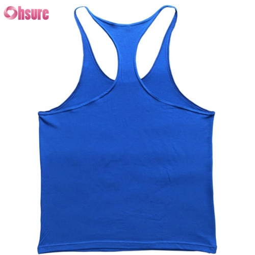 Custom Mens Stringer Back Singlet | Men's Stringer Bodybuilding Workout Gym Tank Tops Training Y Back 100% Cotton Gym Singlet