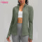 Custom Womens Running Jacket Manufacturer | Slim Fit Women's Zip Up Workout Jackets with Pockets Slim Fit Buttery Soft Nylon Spandex Jacket for Running Athletic Yoga Top