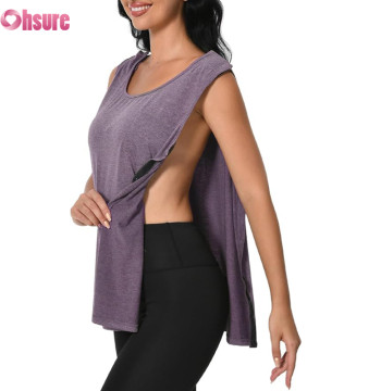 Cuostom Adaptive Tank Top Manufacturer | Post Surgery Shirts Shoulder Arm Broken Breast Recovery Tank Tops Clothing Snap Open Sleeveless Shirt Unisex Size