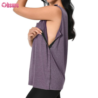 Cuostom Adaptive Tank Top Manufacturer | Post Surgery Shirts Shoulder Arm Broken Breast Recovery Tank Tops Clothing Snap Open Sleeveless Shirt Unisex Size